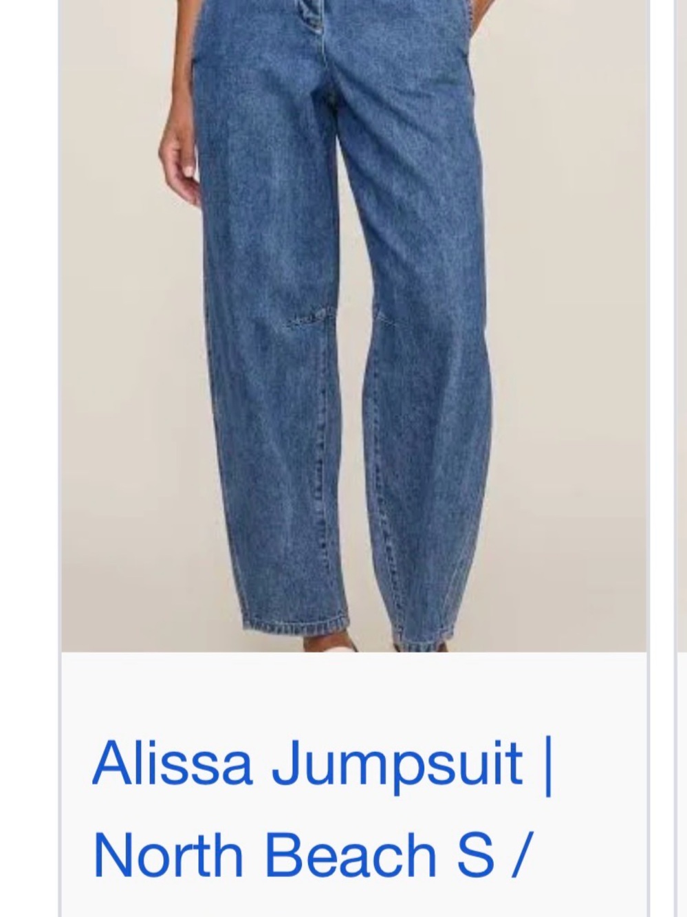 DL1961 Alissa Denim Jumpsuit in Medium Blue
